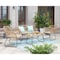 Manhattan Comfort Antibes 2.0 Steel Rattan 4-Piece Patio Conversation Set with Cushions in Cream OD-CV011-CR - alternate 8